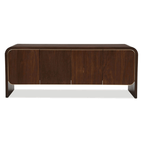 Walter Sideboard - Natural Walnut & Brass | Outlet