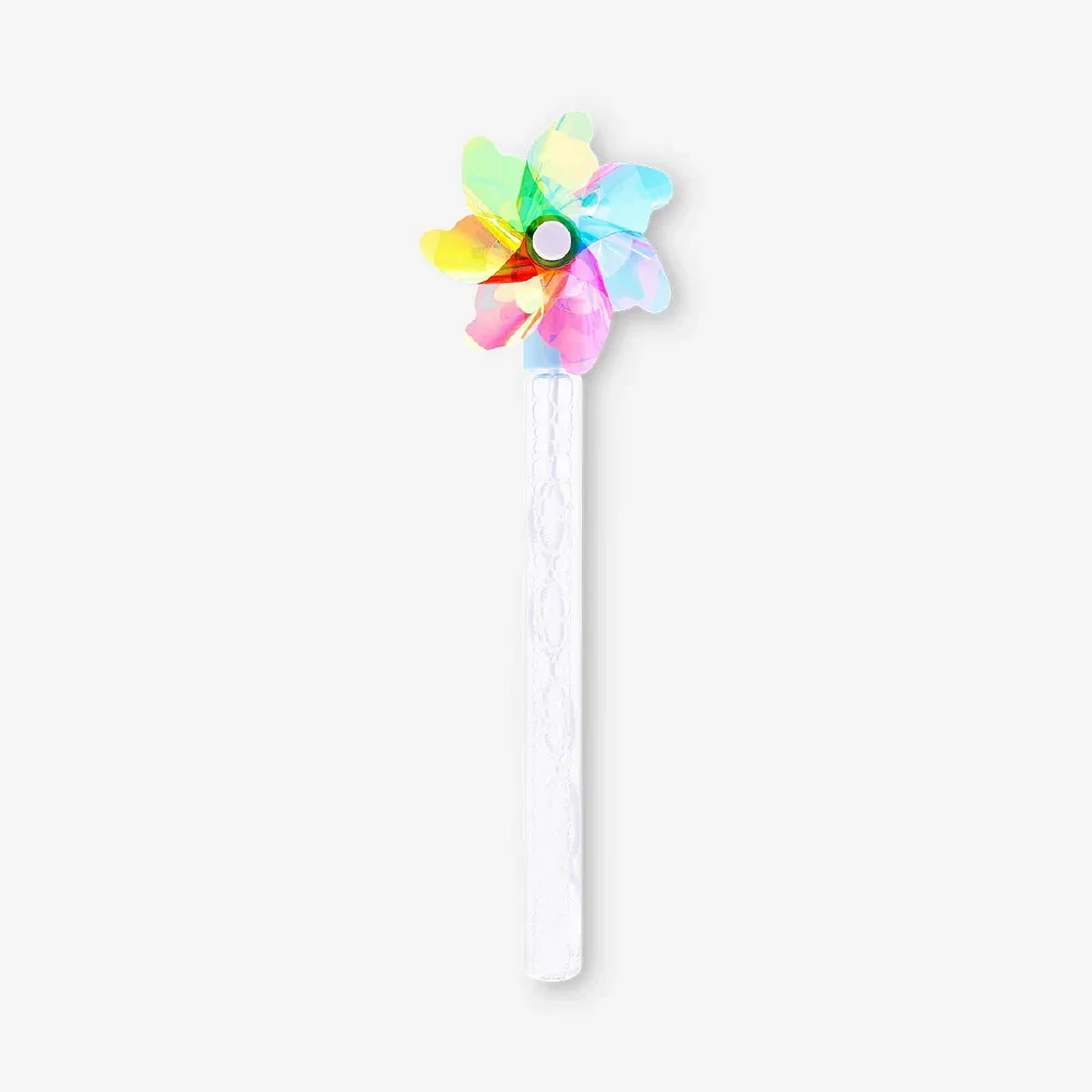 Image of Soap bubble wand - Rainbow pinwheel