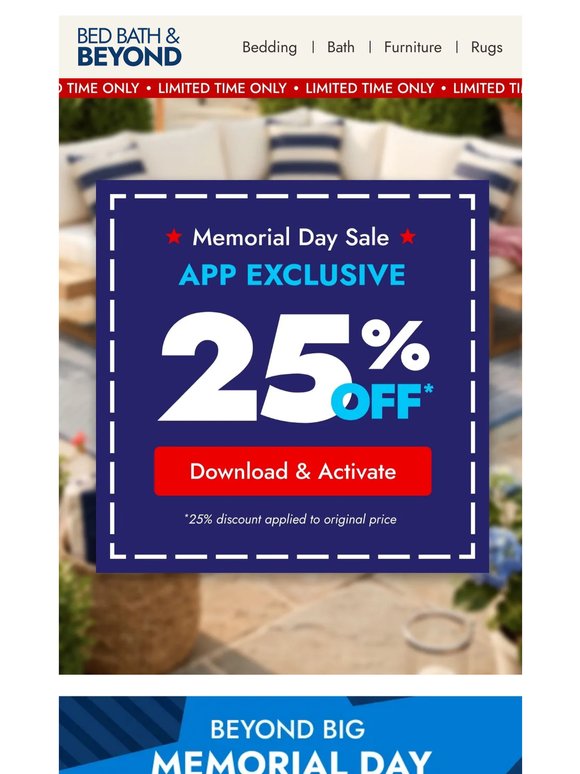 Memorial Day starts with 25% off*📱