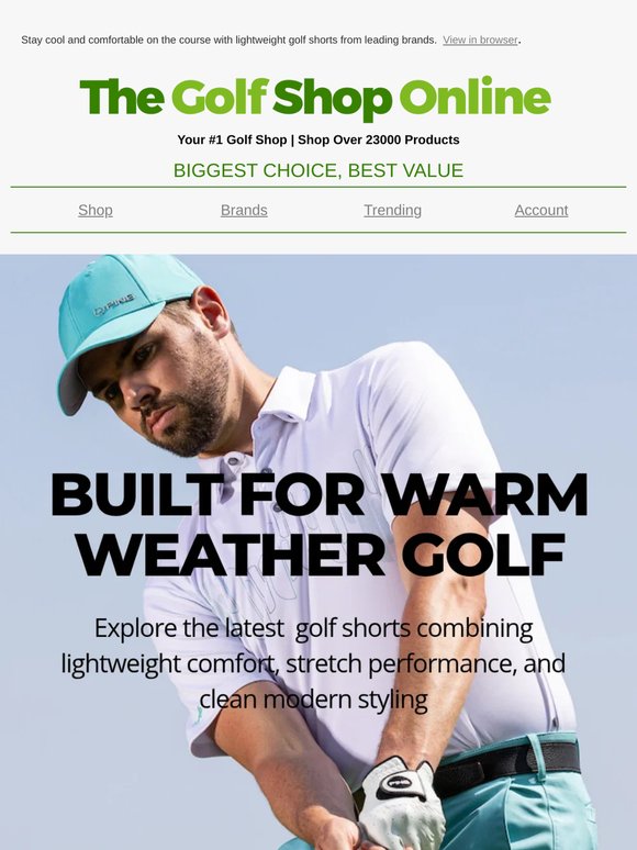 The Heat Is Here. Time for Golf Shorts.