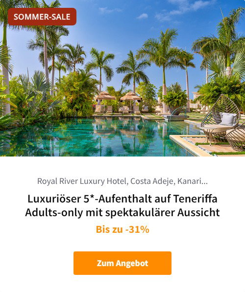 Luxuriöser 5*-Aufenthalt auf Teneriffa Adults-only mit spektakulärer Aussicht