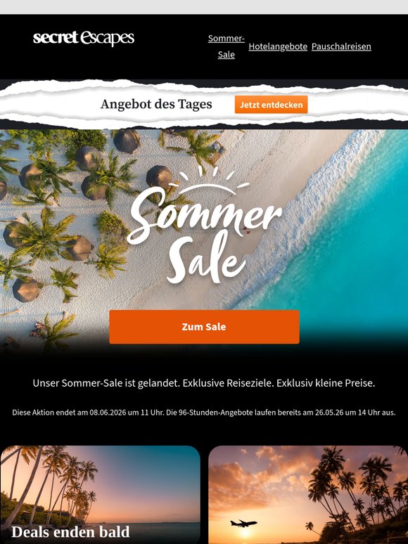 Bis zu 56% sparen | Sommer-Sale.