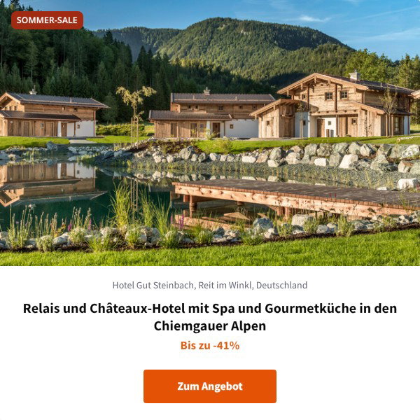 Relais und Châteaux-Hotel mit Spa und Gourmetküche in den Chiemgauer Alpen