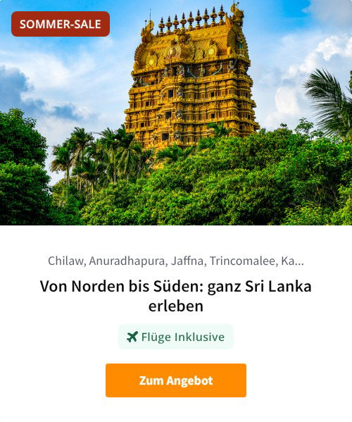 Von Norden bis Süden: ganz Sri Lanka erleben