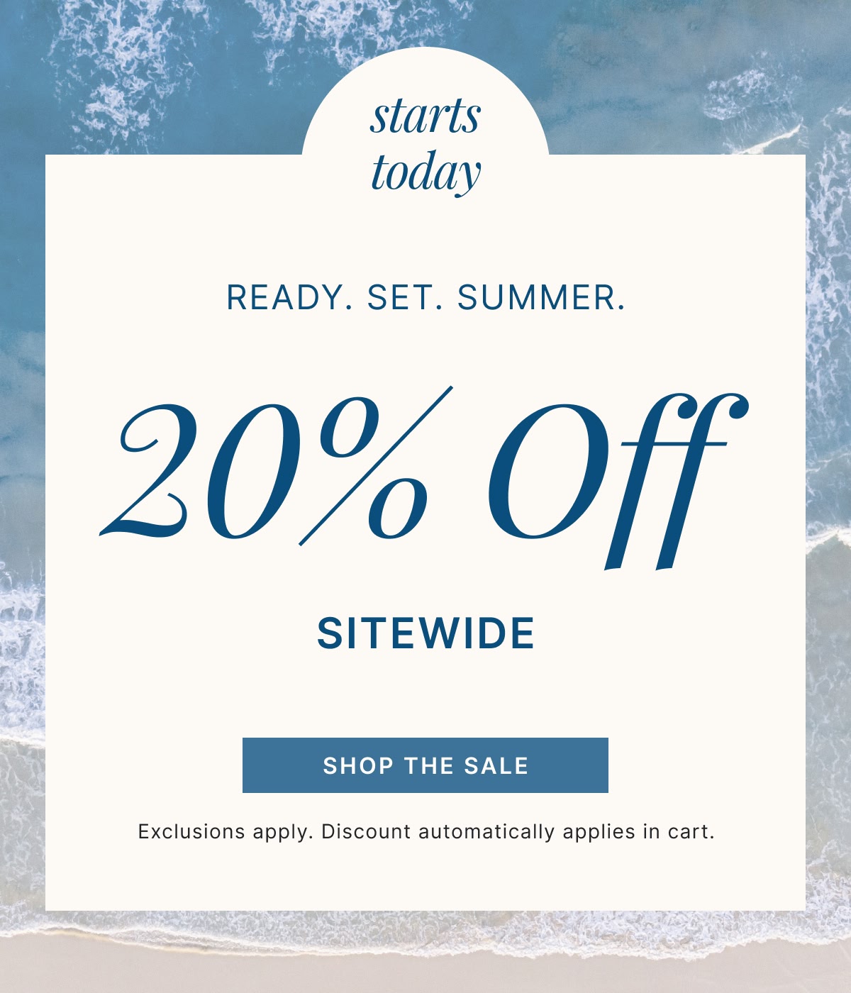 Memorial Day Sale is Here | 20% Off Sitewide + Free Shipping >