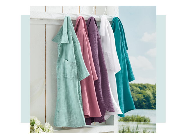 Summer Breeze Gauze Camp Shirt