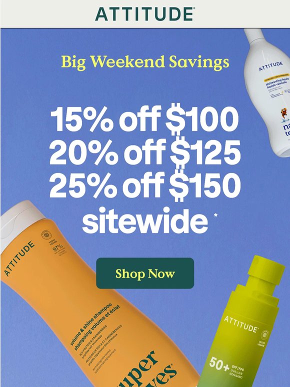 Up to 25% off sitewide 💰