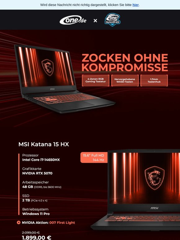 ⚔️ Zocken ohne Kompromisse: Das neue MSI Katana 15 HX!
