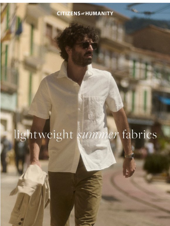 MEN'S: Lightweight Summer Fabrics