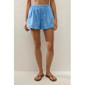 Faithfull The Brand Lonia Short Mico Pinstripe Azul