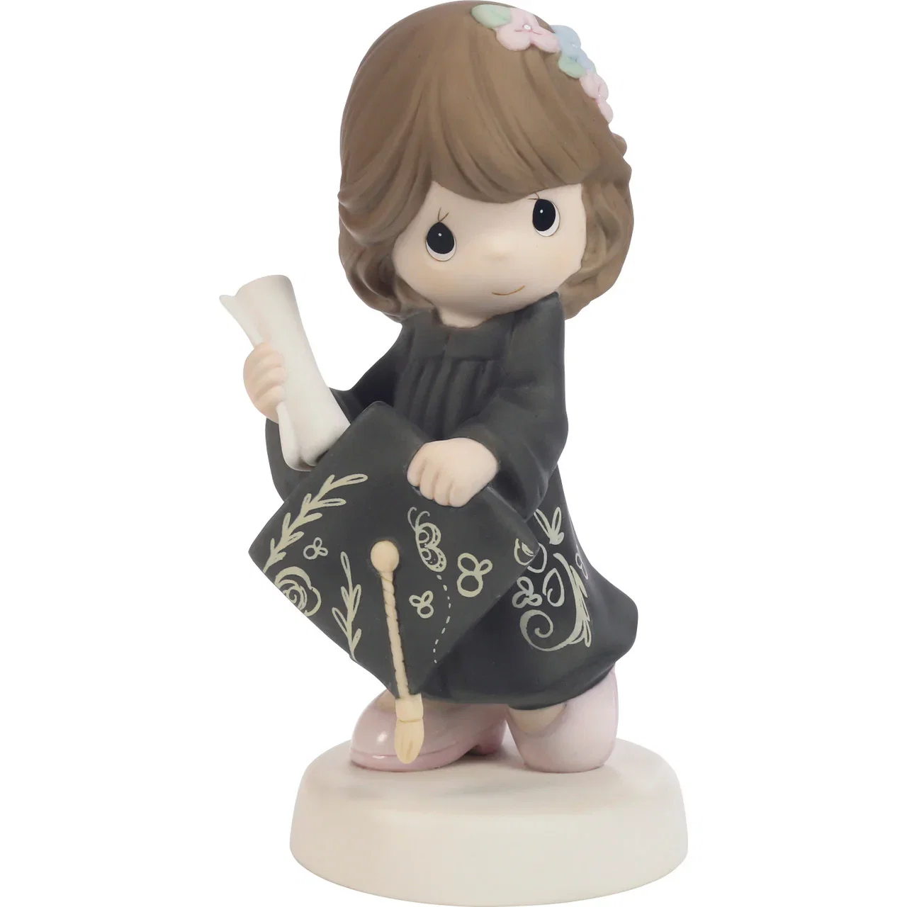 Image of The Future Belongs To You Brunette with Black Gown Figurine