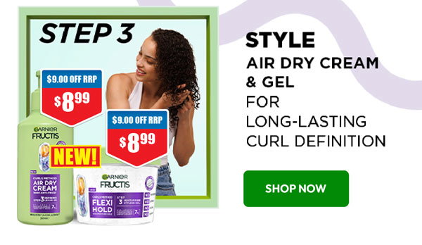 Garnier Fructis Curls Method Air Dry Cream & Styling Gel