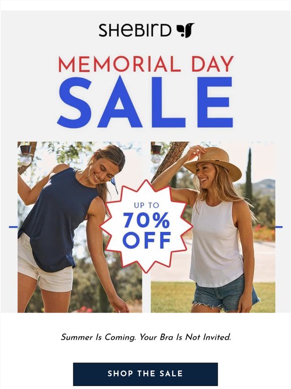 Memorial Day Sale Starts is On!