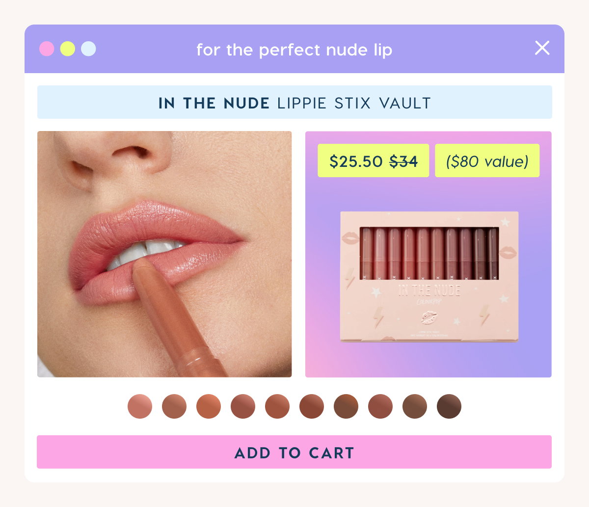 Shop In the Nude Lippie Stix Vault