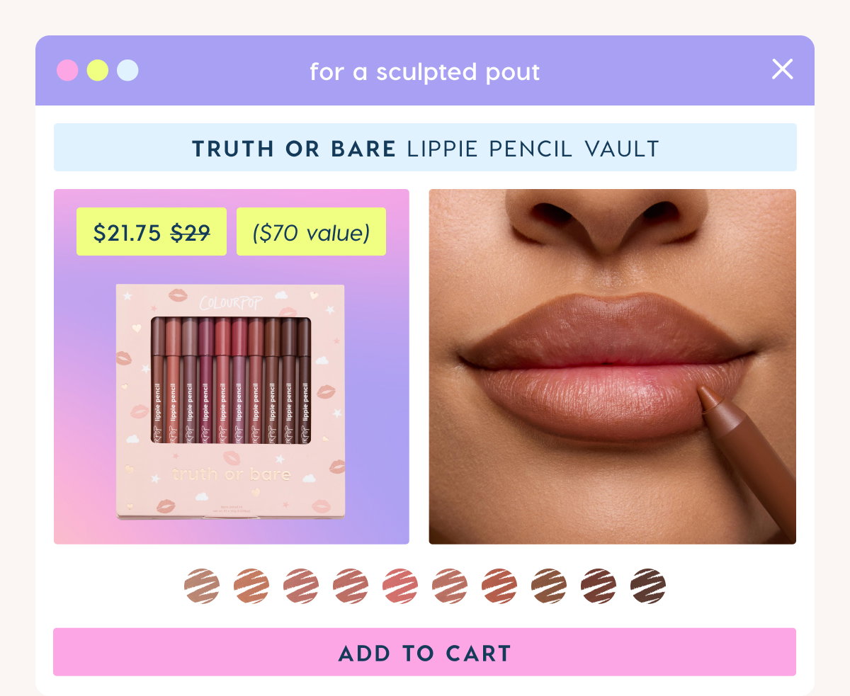 Shop Truth or Bare Lippie Pencil Vault