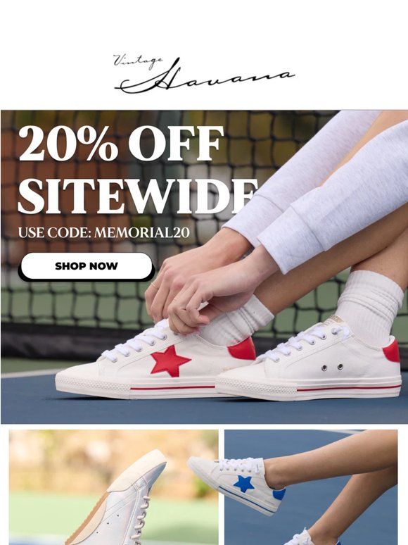 20% OFF new kicks!