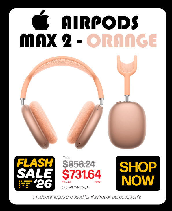 Shop Now Apple AirPods Max 2 - Orange - Was $856.24, Now $731.64 Ex GST