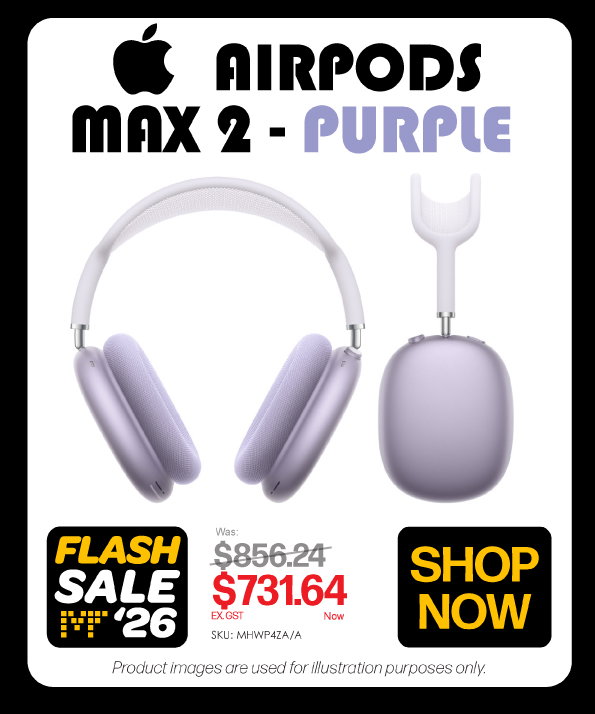 Shop Now Apple AirPods Max 2 - Purple - Was $856.24, Now $731.64 Ex GST
