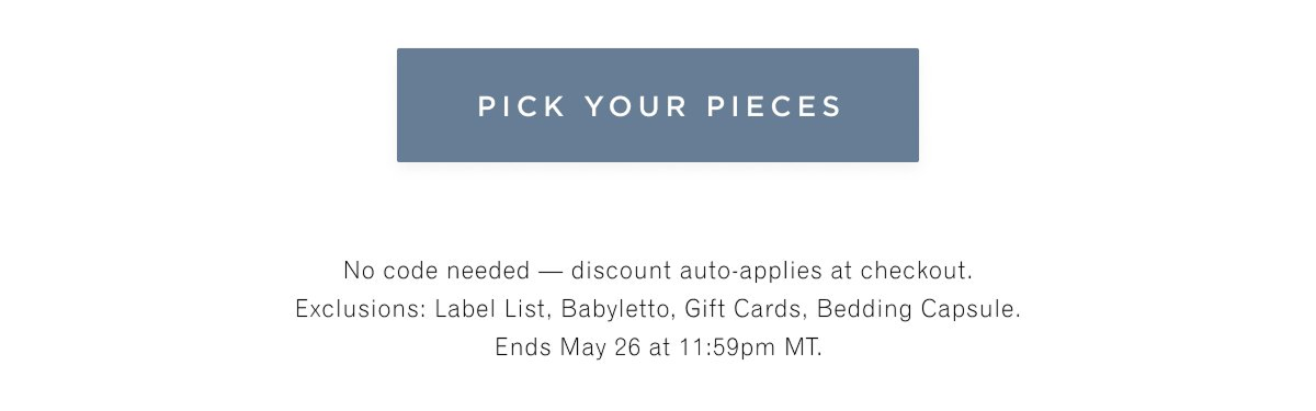 PICK YOUR PIECES