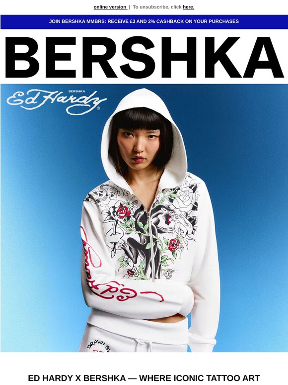 ED HARDY x BERSHKA: Y2K is back 🌹