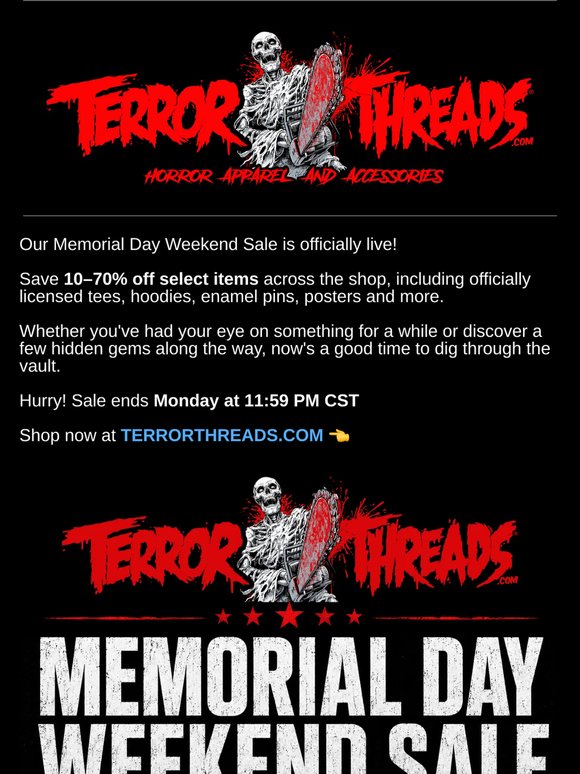 Memorial Day Weekend Sale Is Here • Save 10 To 70% 💥