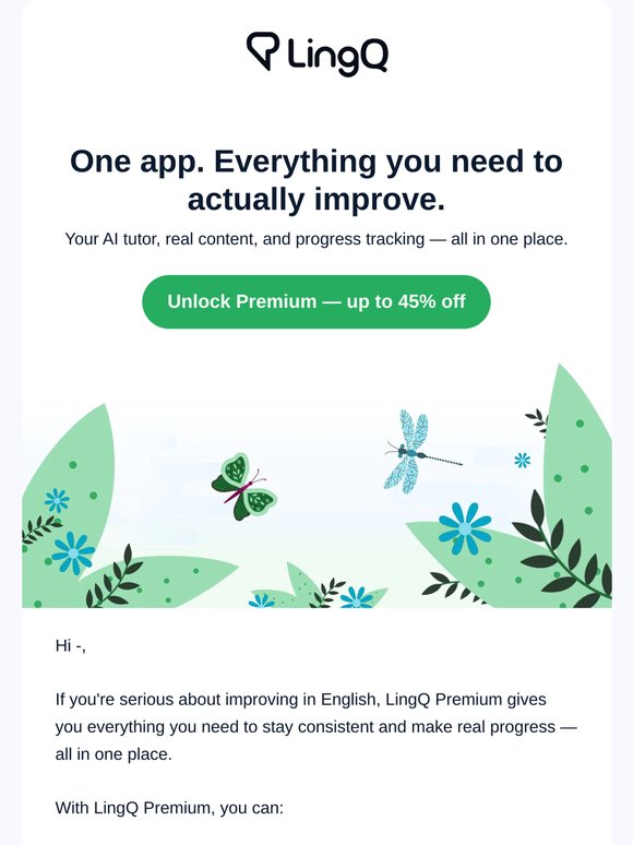 Stop switching apps. Start making progress — up to 45% off