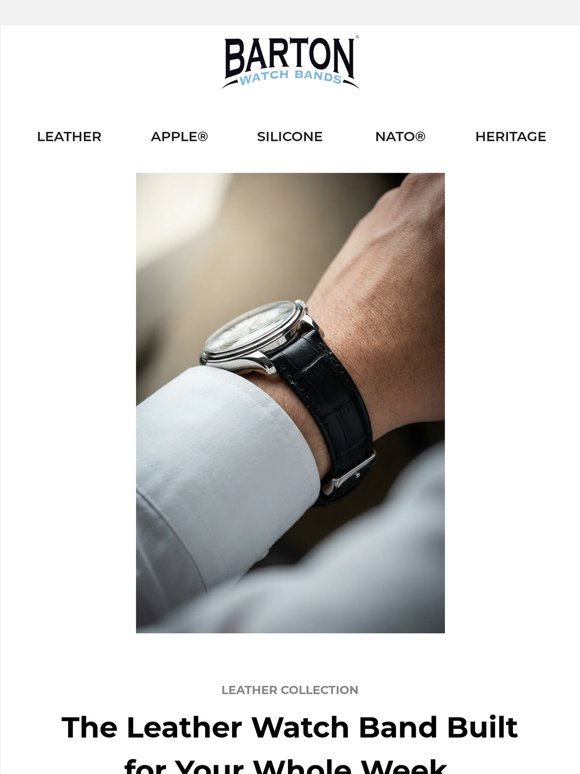 The black watch band that works Monday through Sunday