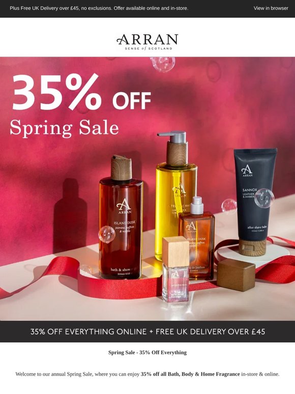 Spring Sale 35% Off Everything 🚨