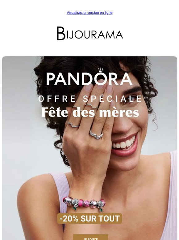 -20% sur Pandora pour la Fête des Mères 💐