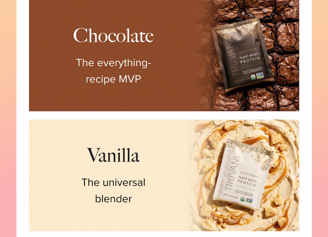 Chocolate - the everything-recipe MVP |  Vanilla - the universal blender 