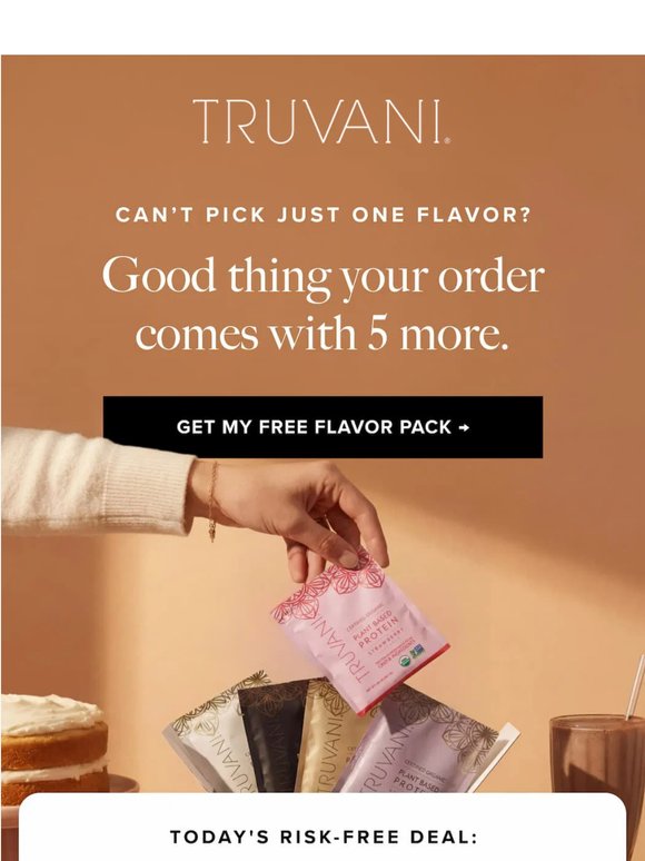 Today's steal: FREE Sample Pack with your order