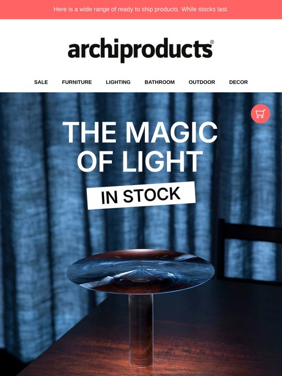 Ready to ship lighting: iconic pieces available now!