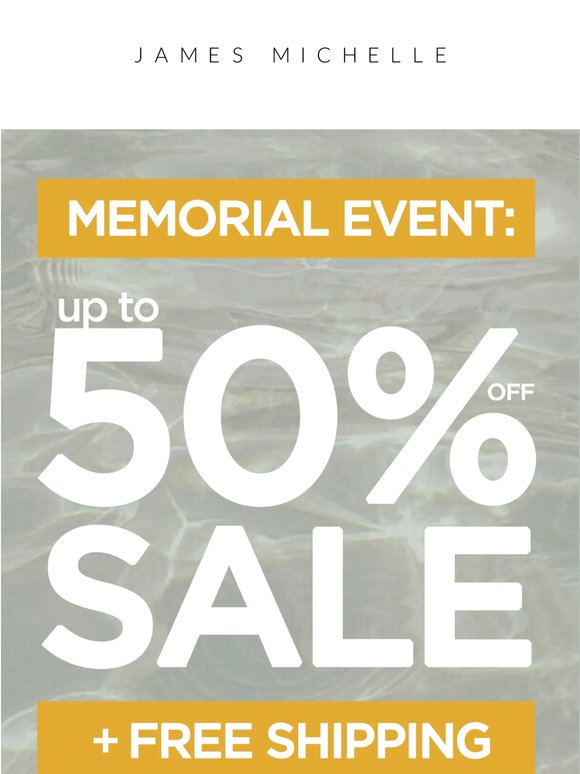 Up To 50% Off + Free Shipping ☀️