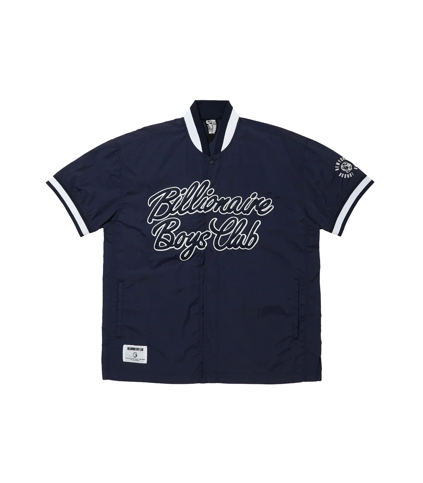 Image of WARM UP SHIRT - NAVY