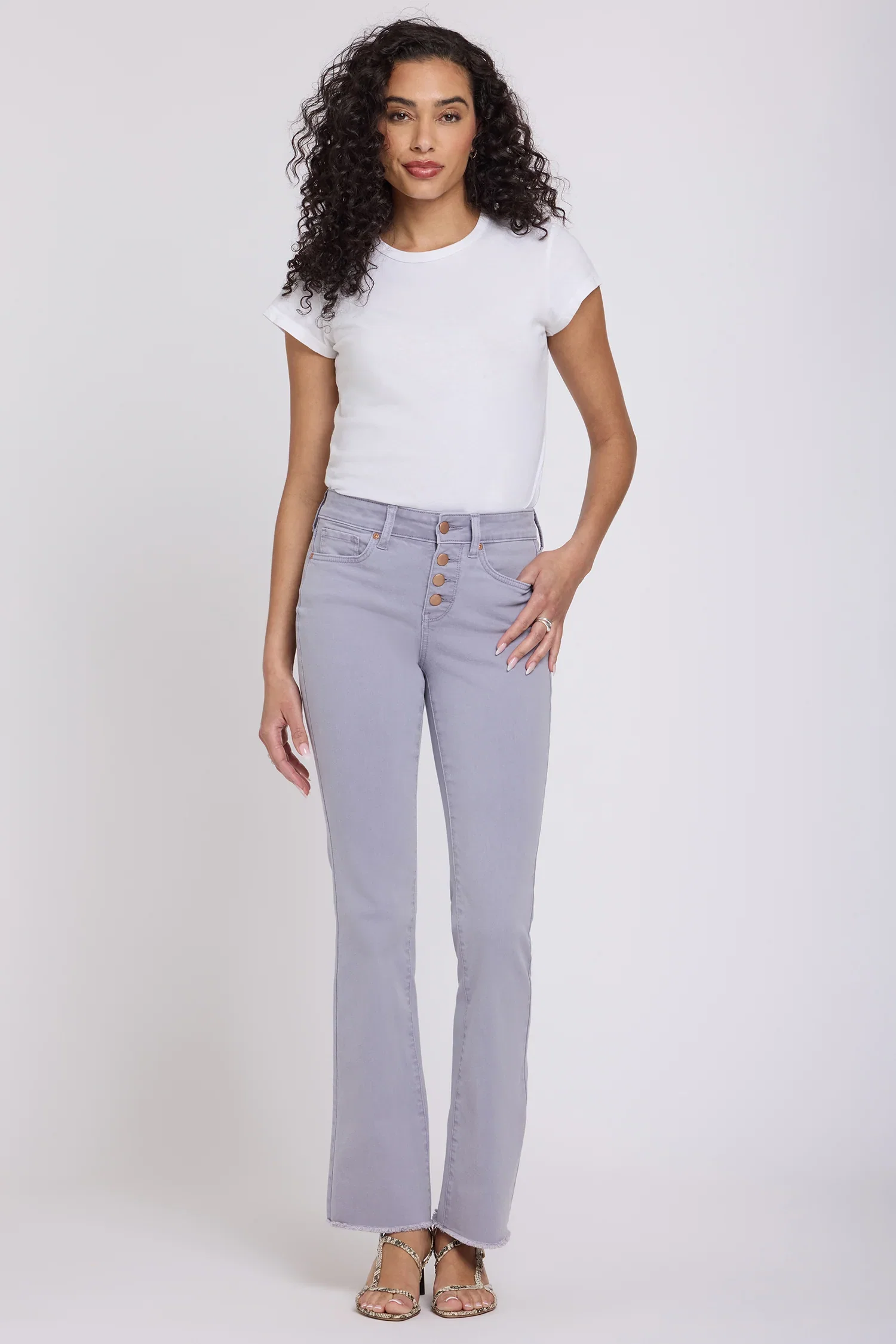 Image of Barbara Bootcut Jeans - Vintage Lavender