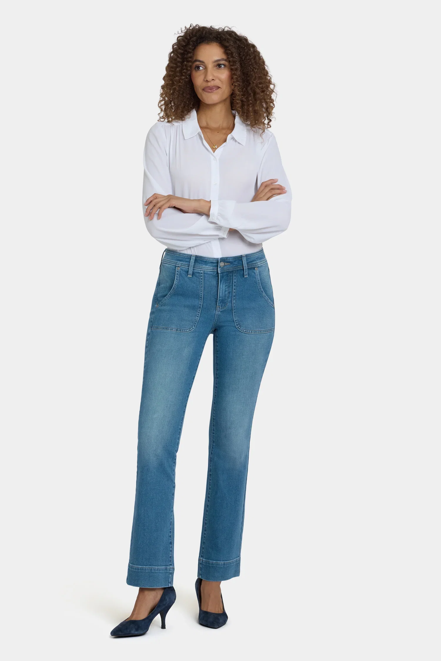 Image of Barbara Bootcut Jeans - Avenue Blue