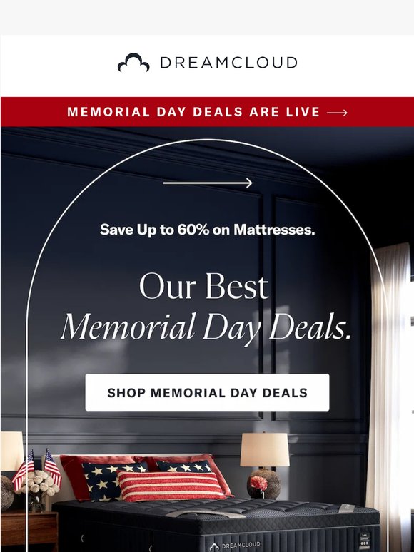 Extra 5% Off Mattresses with Code EMD526: Save Up to 60% This Memorial Day 🎯