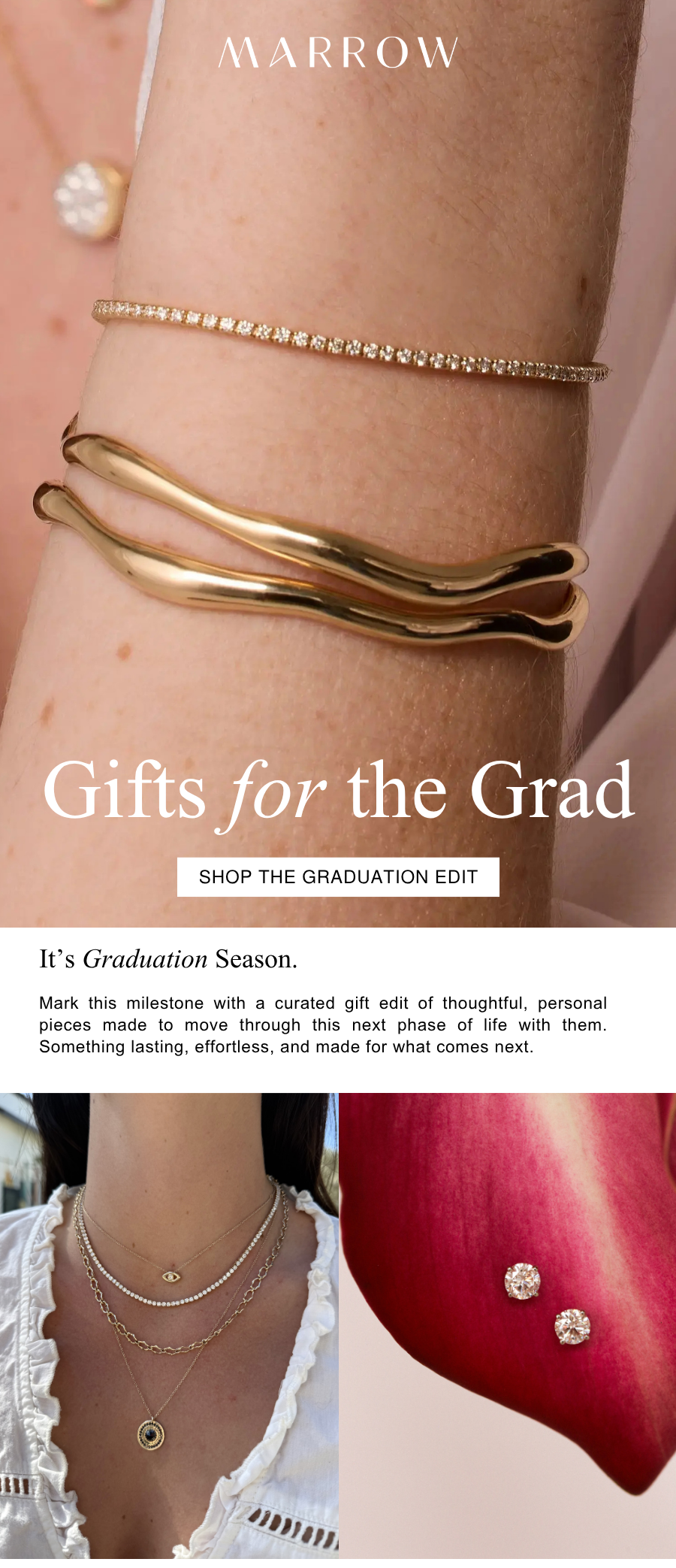 Mark this milestone with a curated gift edit of thoughtful, personal pieces made to move through this next phase of life with them. Something lasting, effortless, and made for what comes next.
