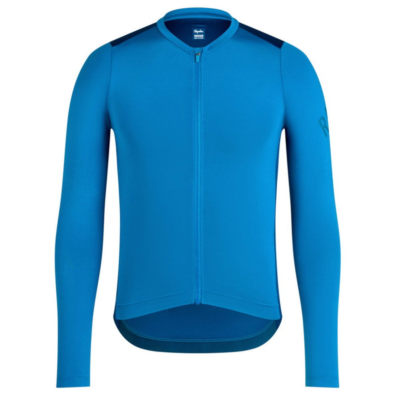 Mens Pro Team LS Cycling Jersey (Petrol Blue/Jewelled Blue)