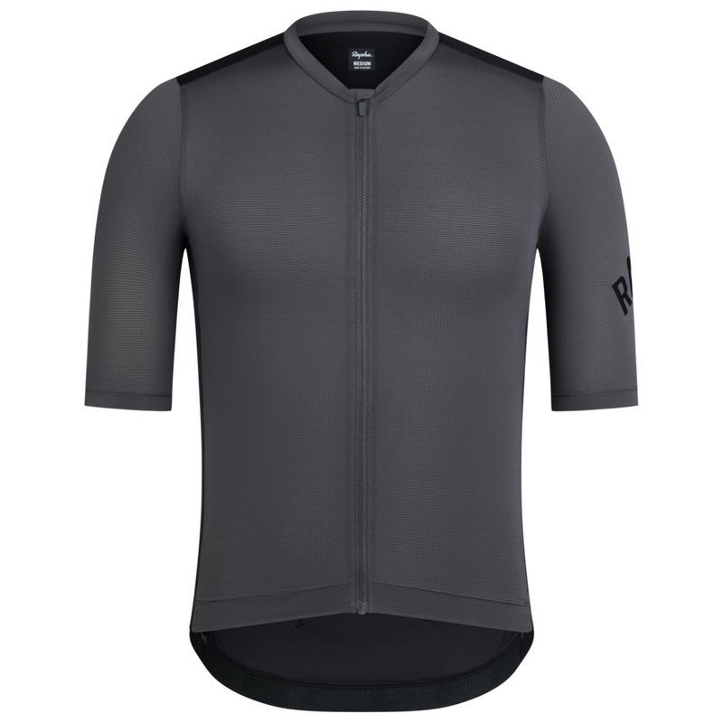 Mens Pro Team Training Cycling Jersey (Grey/Black)