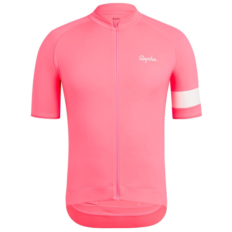 Mens Core Cycling Jersey (High-Vis Pink)