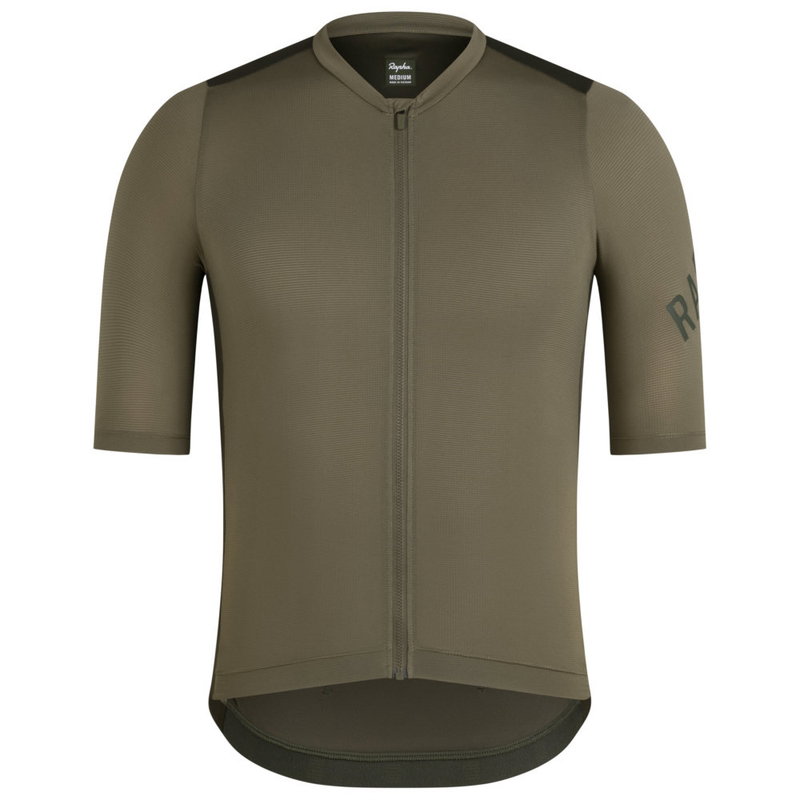 Mens Pro Team Training Cycling Jersey (Green/Dark Green)