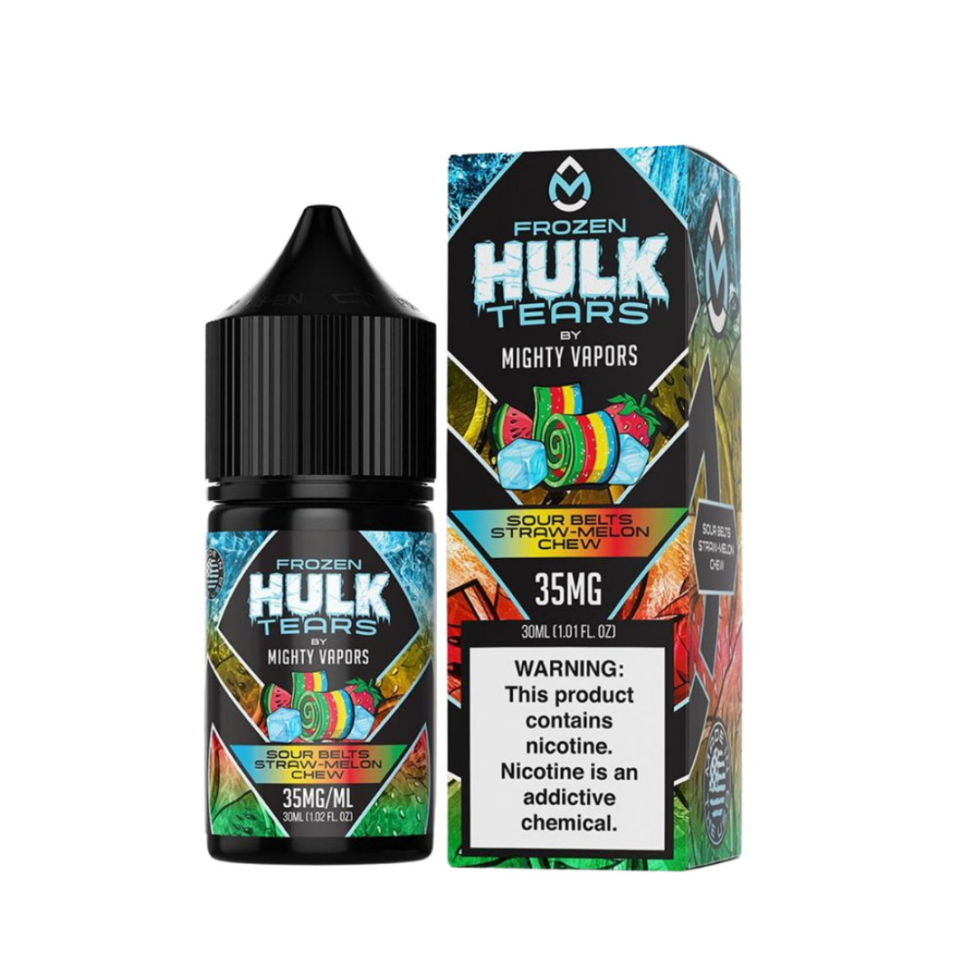 Frozen Sour Belts Straw-Melon Chew by Mighty Vapors Salt