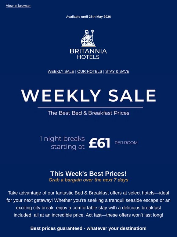 Your chance to save BIG is here —! Be quick and don't miss out!