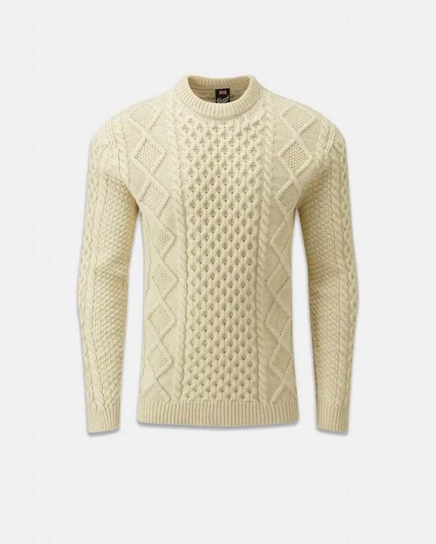 Ecru Aran Jumper