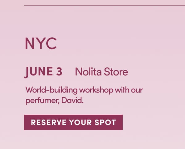 NYC June 3, reserve your spot