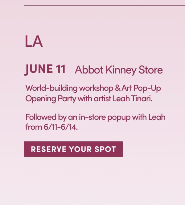 LA June 11, reserve your spot
