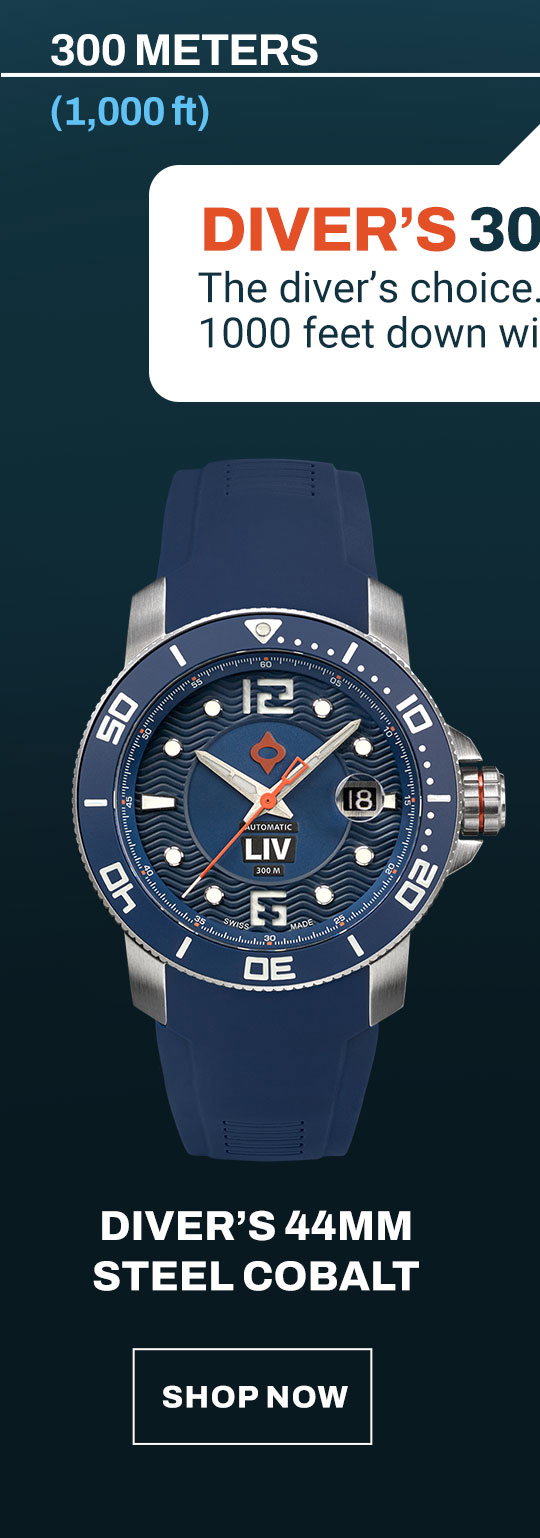 Diver's 44mm Steel Cobalt
