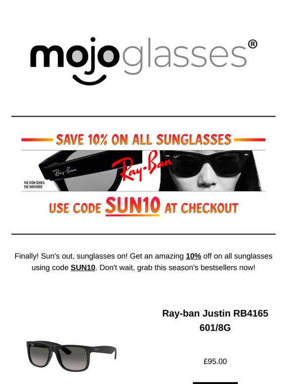 FLASH SALE ALERT! 10% OFF ALL SUNGLASSES 🕶️