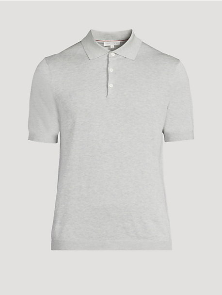 Tupper Cotton and Silk Knit Polo